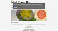 Desktop Screenshot of kingscornerdeli.com