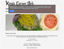 Tablet Screenshot of kingscornerdeli.com